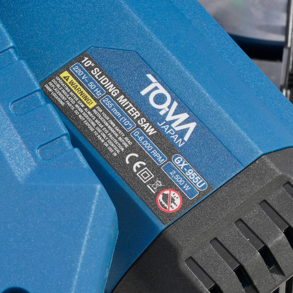 เครื่องเลื่อยองศา TOMA JAPAN รุ่น GX-955U 10 นิ้ว 2,500 วัตต์_5